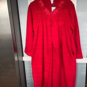 Miss Elaine Red Embroidered Robe